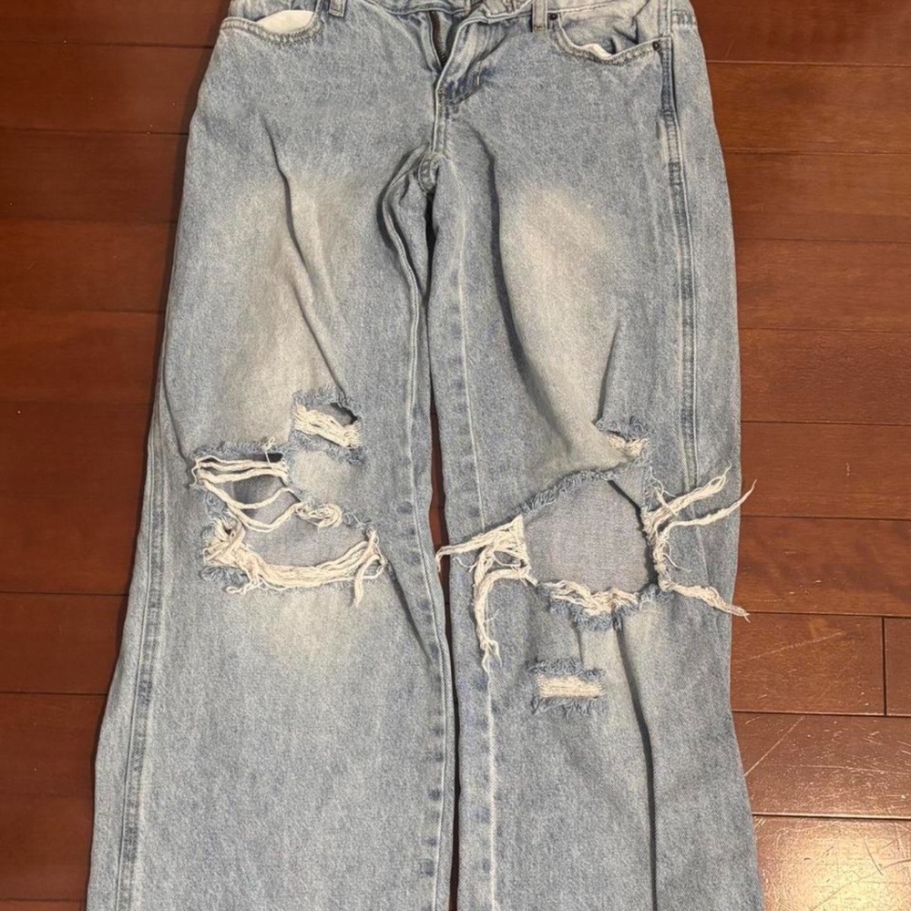 PacSun Light Blue Distressed Boyfriend Jeans